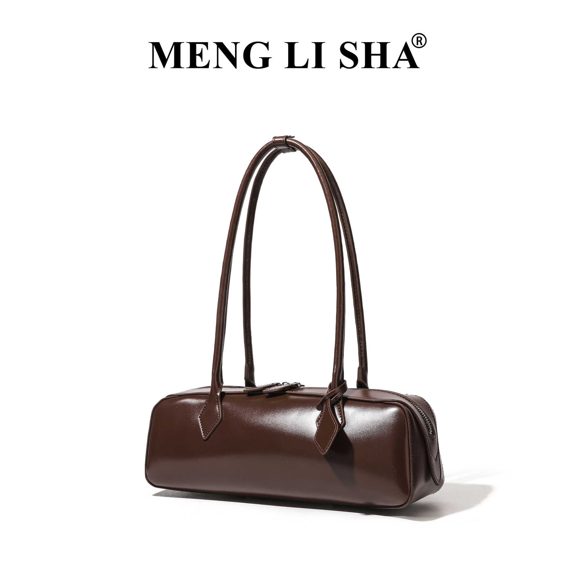 2026 New French Niche Design Single Shoulder Bag, Commuter Cowhide Underarm Bag, Versatile Long Red Baguette Bag For Women - Thumbnail 3