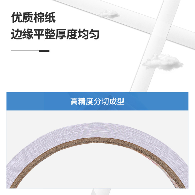 30403 cinta adhesiva blanca de doble cara al por mayor para estudiantes de alta viscosidad hechos a mano papelería de oficina DIY