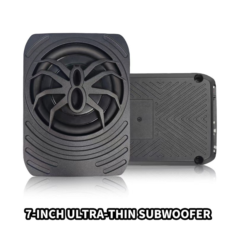 Source Factory 12V Ultra-Thin Car Subwoofer 7inch Active Heavy Bass Car Audio Modification Oem Label Ready Stock