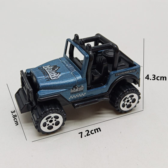Alloy toy car model simulation jeep off-road vehicle boy ornaments mounted twisted egg machine sliding car wholesale