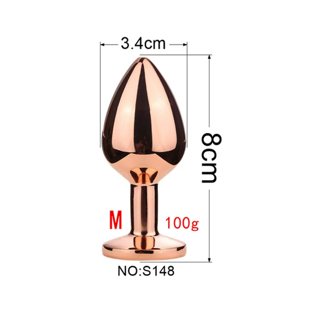 Detachable Anal Plug Heads, Silicone & Metal Options, Multiple Shapes and Sizes