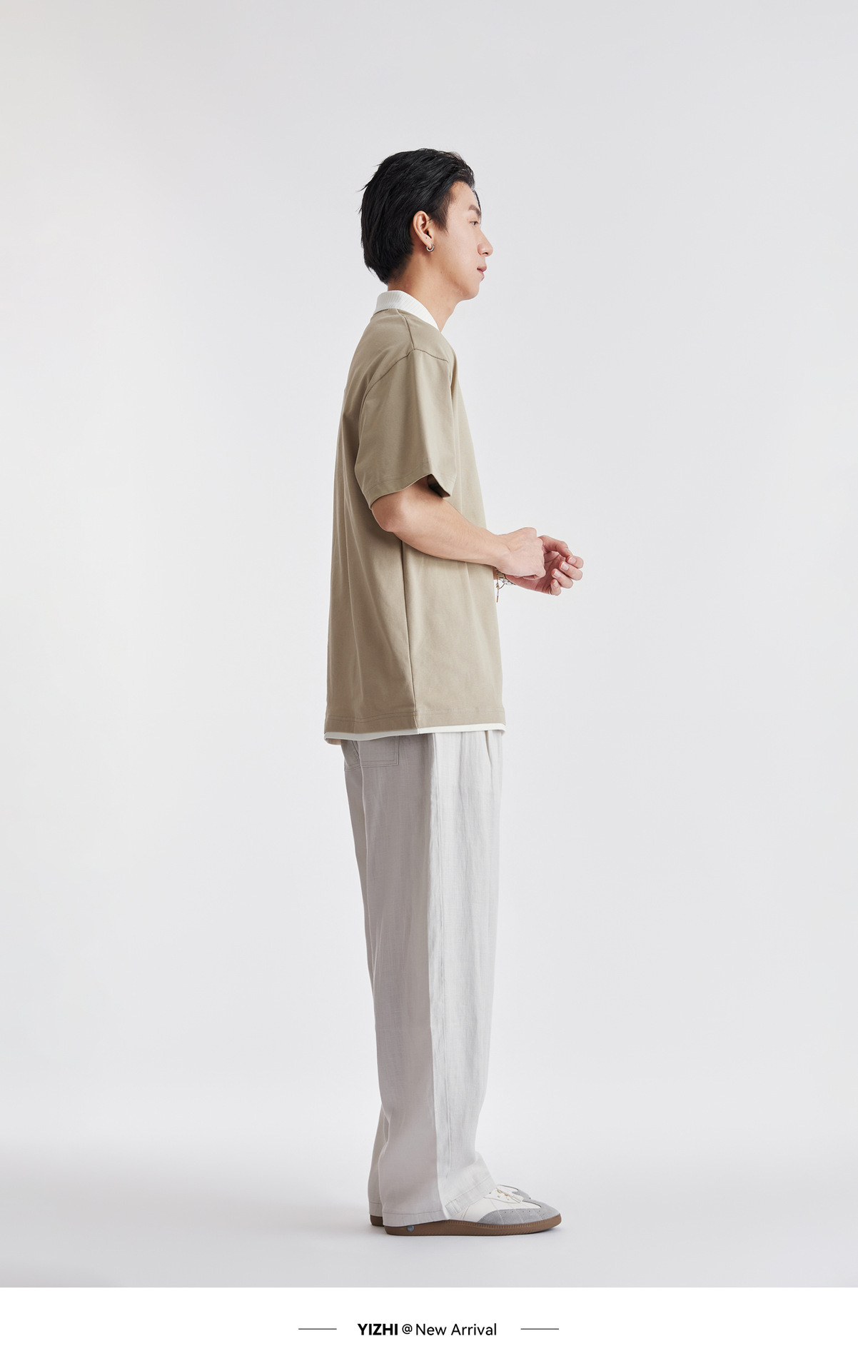 Áo Polo Nam Cổ Bẻ Phong Cách Cổ Điển, Chất Liệu Cotton Thoáng Mát, Form Rộng Vai Xuôi — màu sắc chi tiết 20
