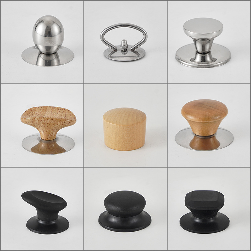 Universal Pot Lid Handle Stainless Steel Anti-Scalding Stand-Up Bead Accessories Handle Glass Pot Lid Cap Head Cap Pot Lid Top Cap