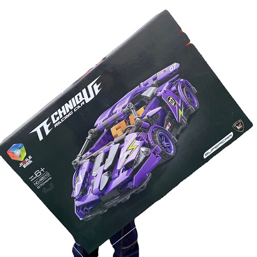 Compatible with Lego small particle building blocks racing airplane difficult assembly building blocks racing model toy gift box