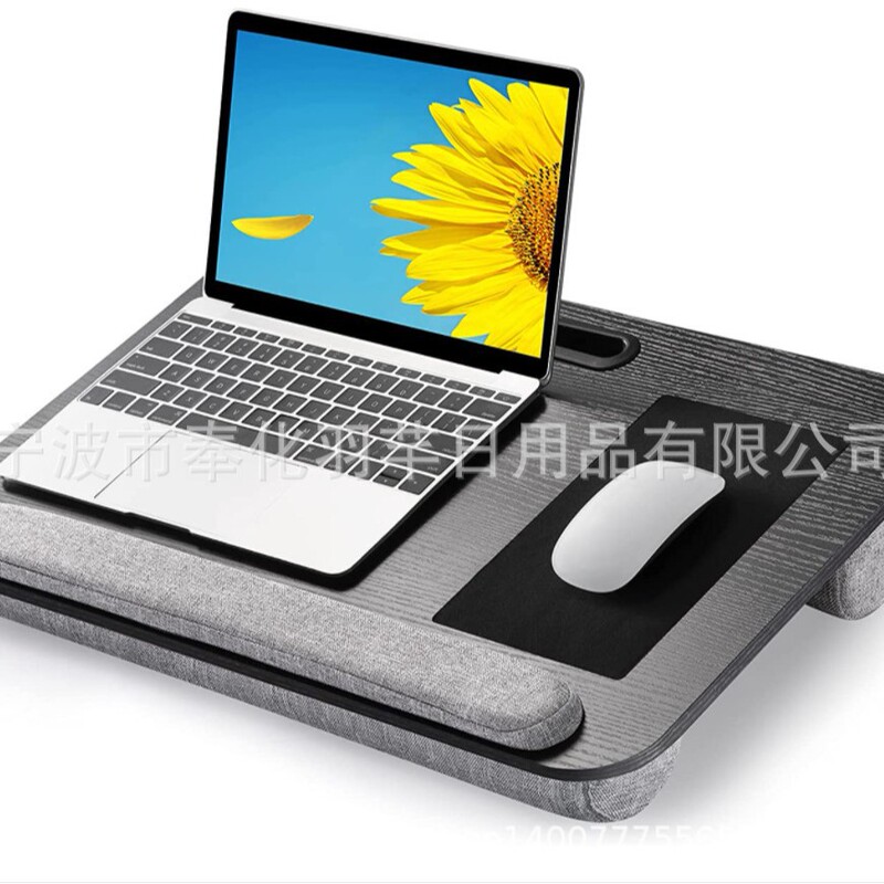Customized Lap Desk Laptop Desk Double Cushion, Mouse Pad Bed Desk Lazy Desk Portable Computer Desk
