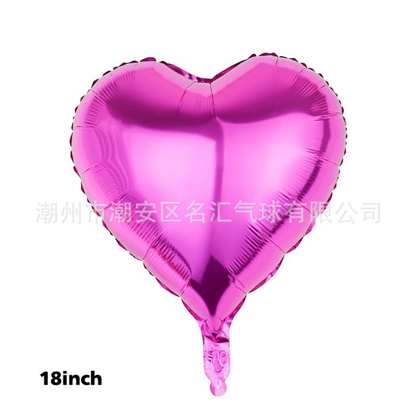 18 -inch peach heart rose red