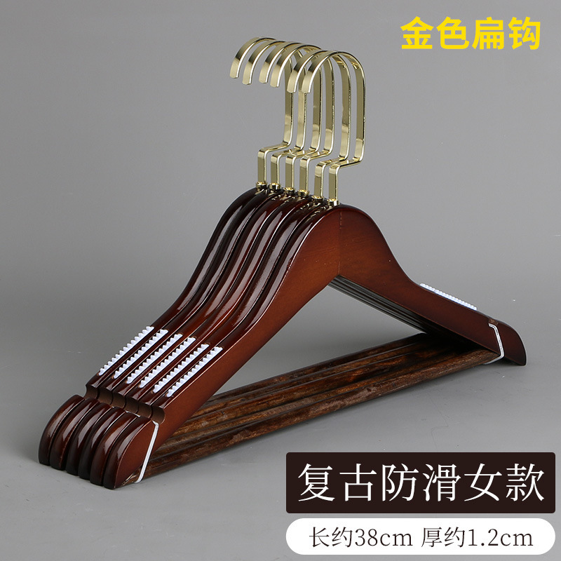 Perchas de madera maciza tienda de ropa hotel al por mayor soporte de ropa para el hogar dormitorio estante de ropa percha madera para adultos