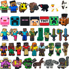 MC マインクラフト 38 ホールシューズ靴バックル靴花 DIY Zhibixing ブロックワールドクロックスシューズアクセサリー