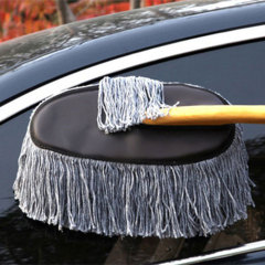 汽車刷子木質把手蠟刷洗車拖把除塵撣子擦車掃灰清潔工具用品