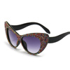 Fashionable trend sunglasses, decorations, city style, cat's eye, European style, graduation party