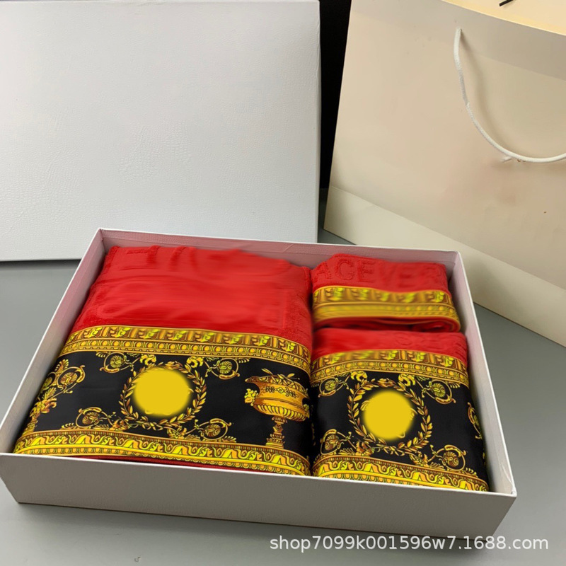 Cross-Border Fanjia Influencer Picks Source Foreign Order Bath Towel Set Combination Three-Piece Set Wholesale