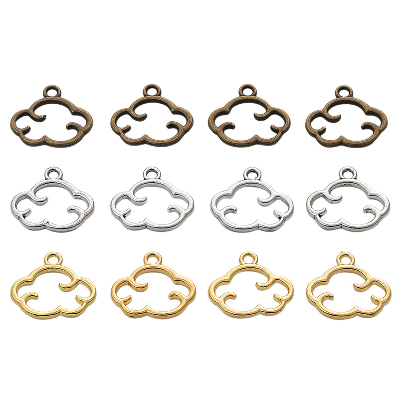 Wholesale DIY Retro Zinc Alloy Jewelry Accessories Cloud Pendant Cross-Border Hot Sale A800742