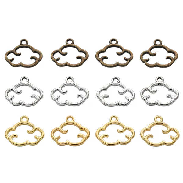Wholesale DIY Retro Zinc Alloy Jewelry Accessories Cloud Pendant Cross-Border Hot Sale A800742