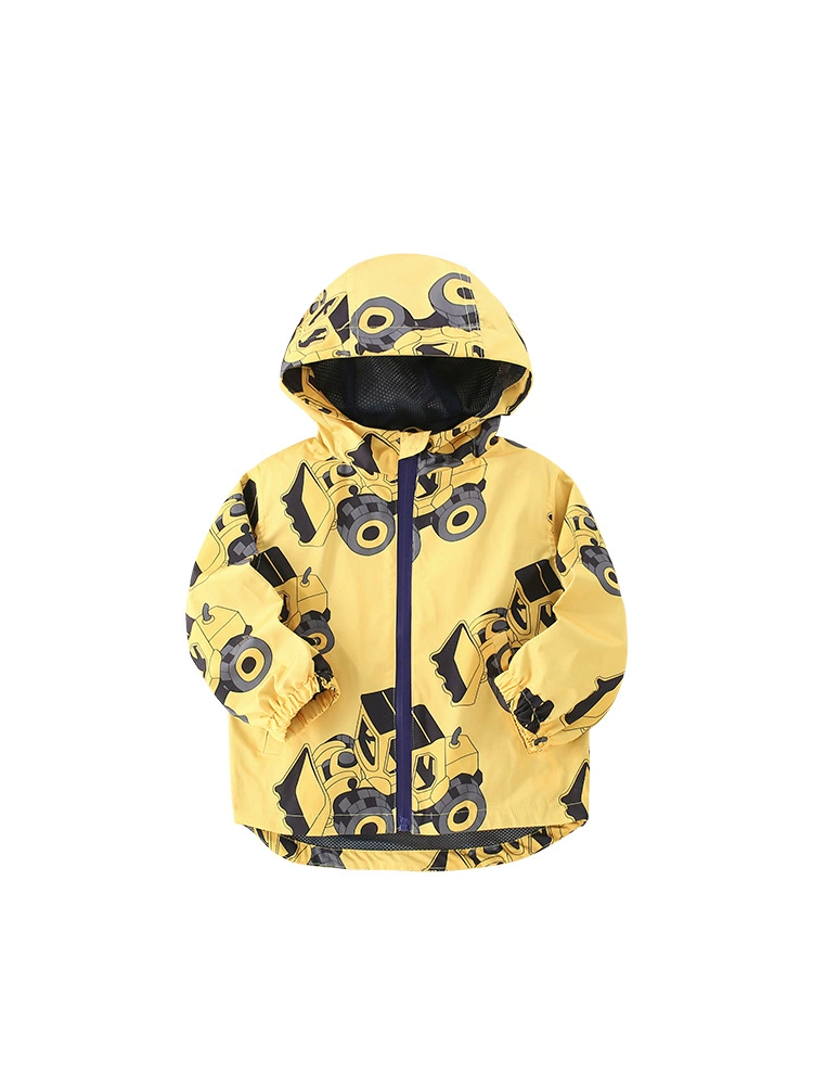 Осень trench coat для мальчиков, куртка, детский кардиган с капюшоном на молнии, европейский стиль, детская одежда