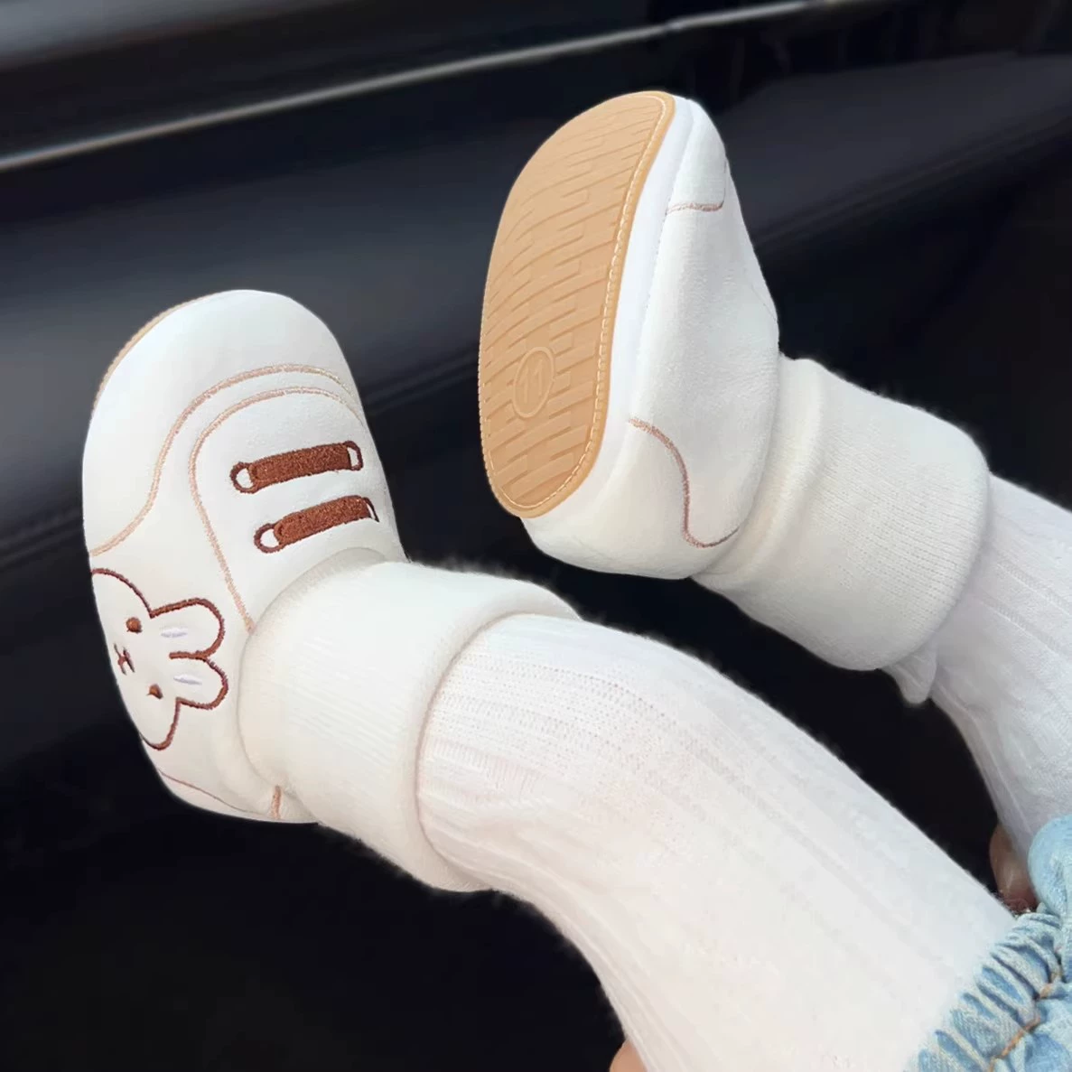 Зимние новорожденные детские мультяшные ботинки и носки