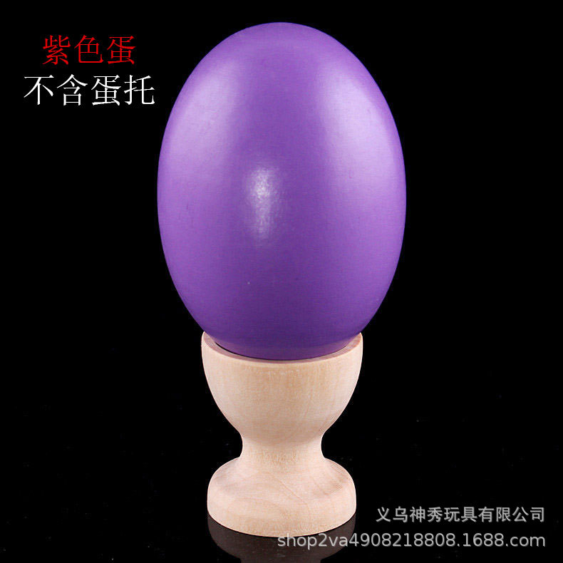 Huevo de simulación de madera DIY material estudiante niños pintado a mano graffiti huevo de pollo de madera blanco embrión pintado huevo colorido de Halloween