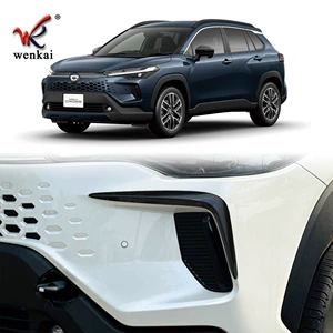 Suitable for Toyota 25 Models Corolla Cross Modified Front Bumper Fog Light Decoration Special Bright Strip Anti-Collision Sticker