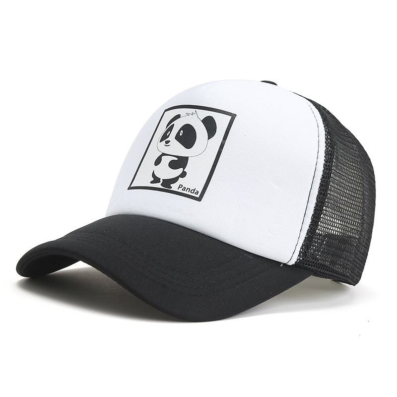 Panda Baseball Cap Weiblich Sonnenschutz Schatten Mode Cartoon Netz Cap Entenmütze Kappe Druck Sommer Outdoor Männlich Tier_voghion.com