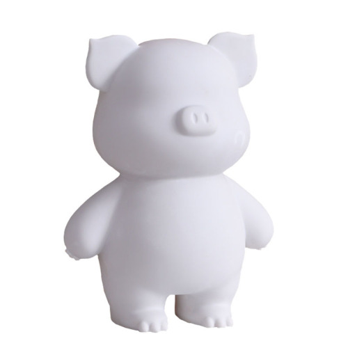 Fluid Pig White Raw Material Wholesale Live Fat Pig Hug Pig Fluid Bear DIY Fluid Rabbit Mini Violent Bear Savings Bank