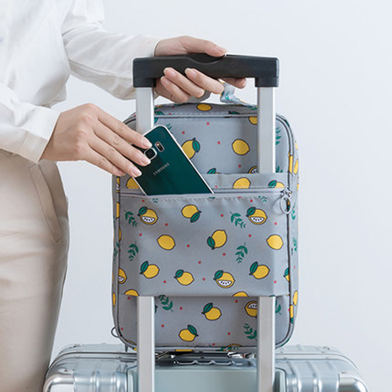 Super gran capacidad puede contener tres pares de zapatos conveniente bolsa de almacenamiento de tela Oxford cubierta impermeable equipaje trolley zapatos de almacenamiento