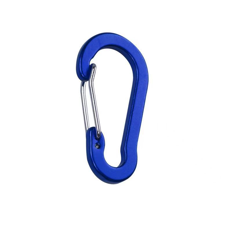 N ° 5 mosquetón directo de fábrica llavero multifuncional aleación de aluminio hebilla de alambre de acero aplastado mochila al por mayor hebilla colgante exterior
