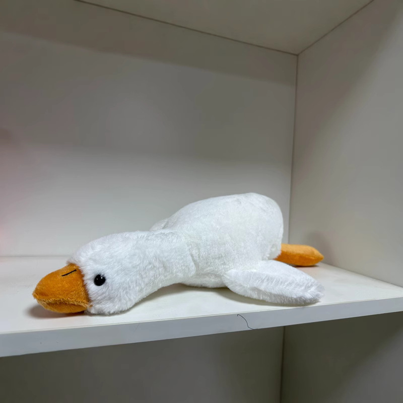Factory direct eight-inch big white goose doll plush toy doll grabbing machine wedding throwing activities gift small doll