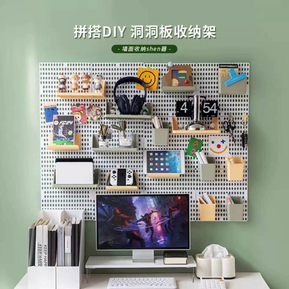 Стол отверстие доска ручка кронштейн перфоратор слепой ящик стеллаж для хранения вход артефакт хранения на стене