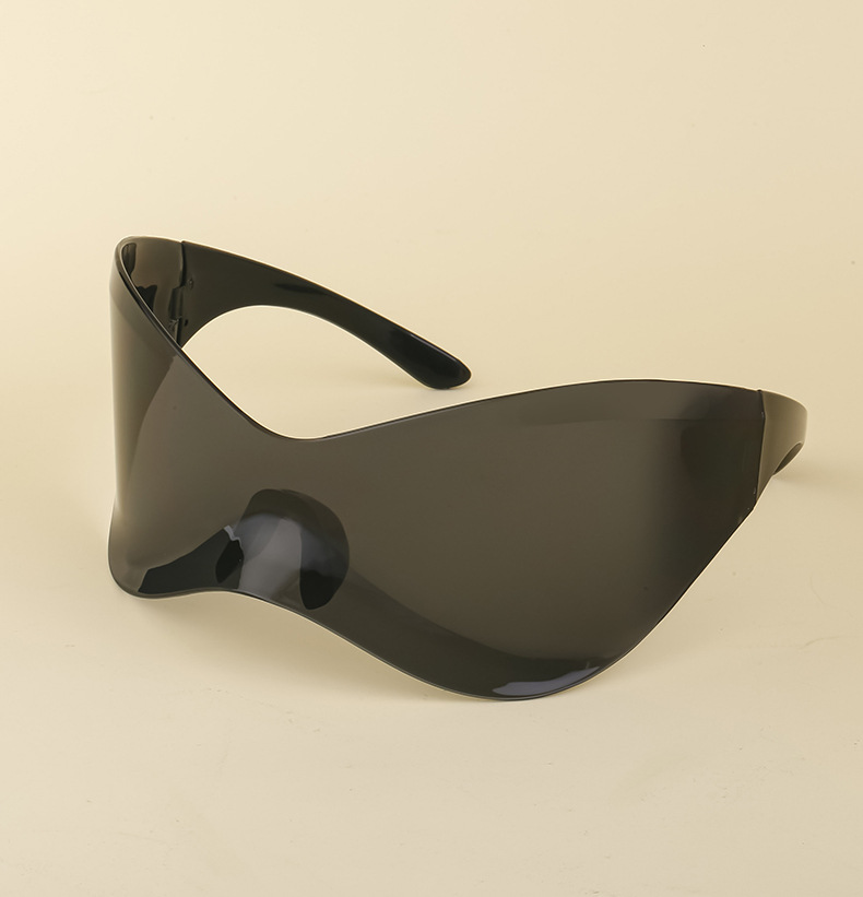 Special-Shaped Mirror Fashion Pc UV400 Frameless Sports Sunglasses display picture 1