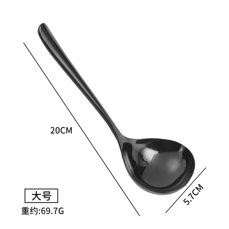 304 de acero inoxidable creativo en forma de corazón sopa cuchara engrosada sola olla caliente cuchara vajilla occidental cuchara pública se puede personalizar logo