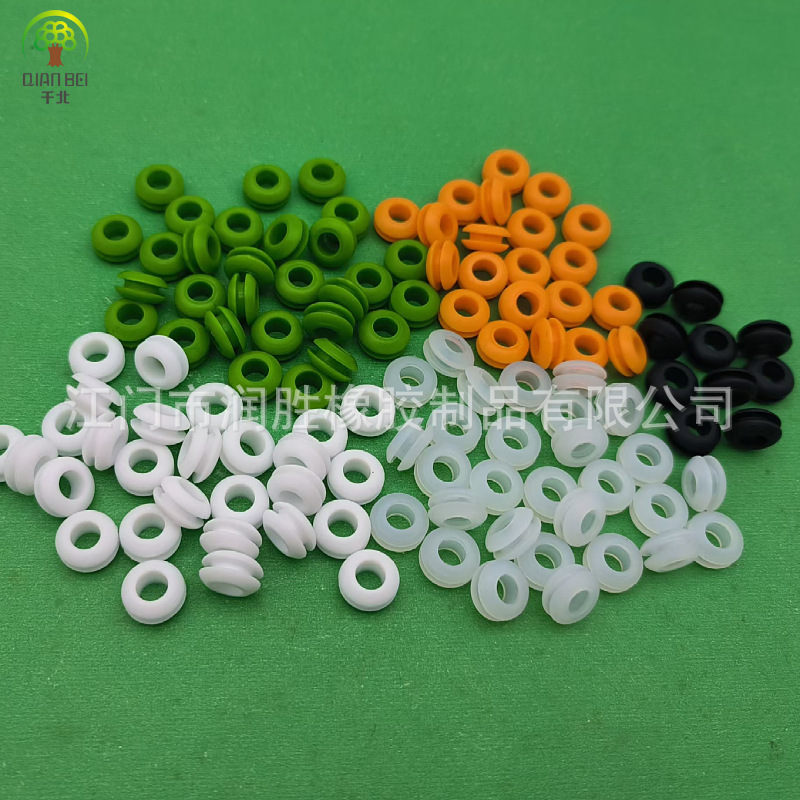 厂家直发江门润胜源头工厂用硅胶护线套防尘密封护线塞