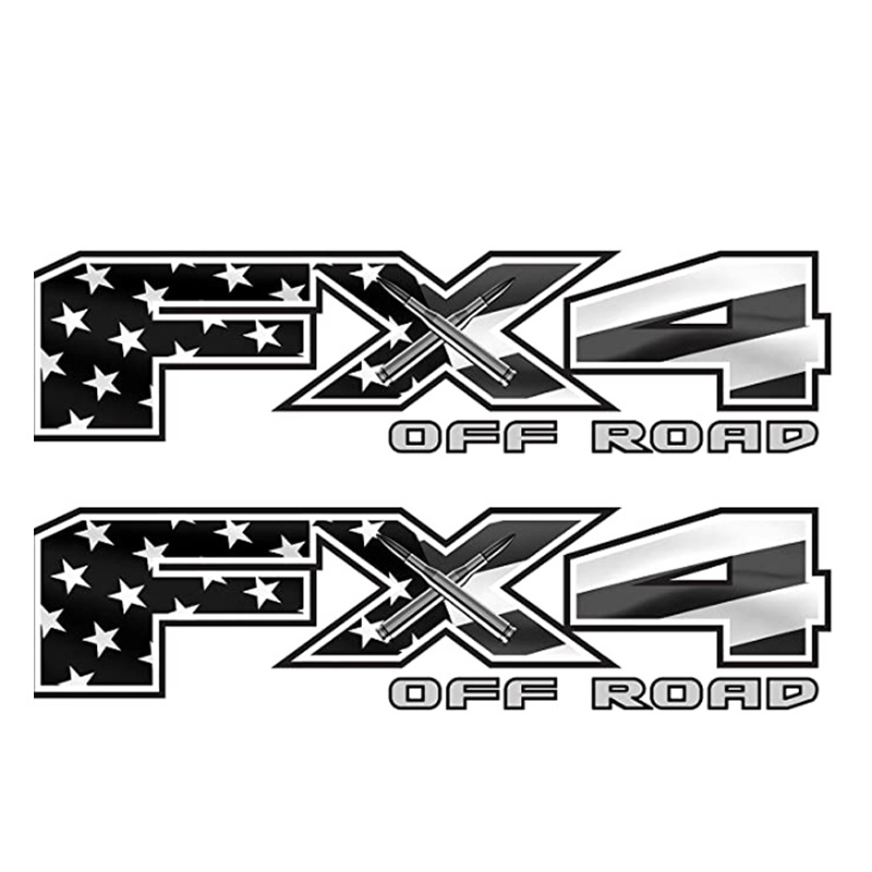 4x4 fuera de carretera coche pegatinas FX4 camioneta cola pegatinas decorativas pegatinas reflectante película cuerpo guirnalda personalización