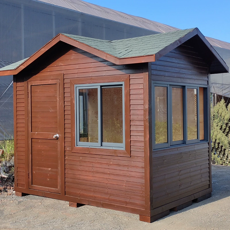 Охранная будка в античном стиле в живописных местах, мобильная охранная будка, билетная касса, антикоррозийная деревянная кабина, магазин, комната для инструментов и оборудования на открытом воздухе.