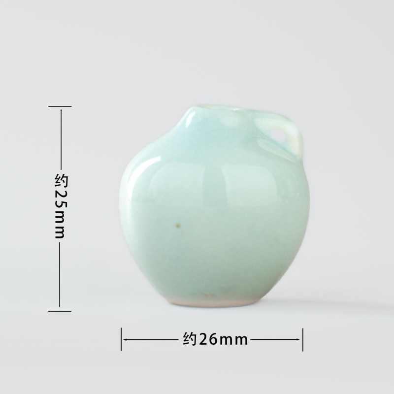 パーソナライズされた中国風景徳鎮セラミック 3D ミニ花瓶フラワーアレンジメント装飾オブジェクト指先装飾装飾品|undefined