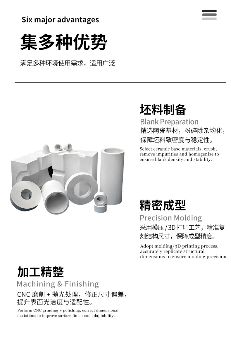 陶瓷管 宜兴伟民 陶瓷管结构件加工