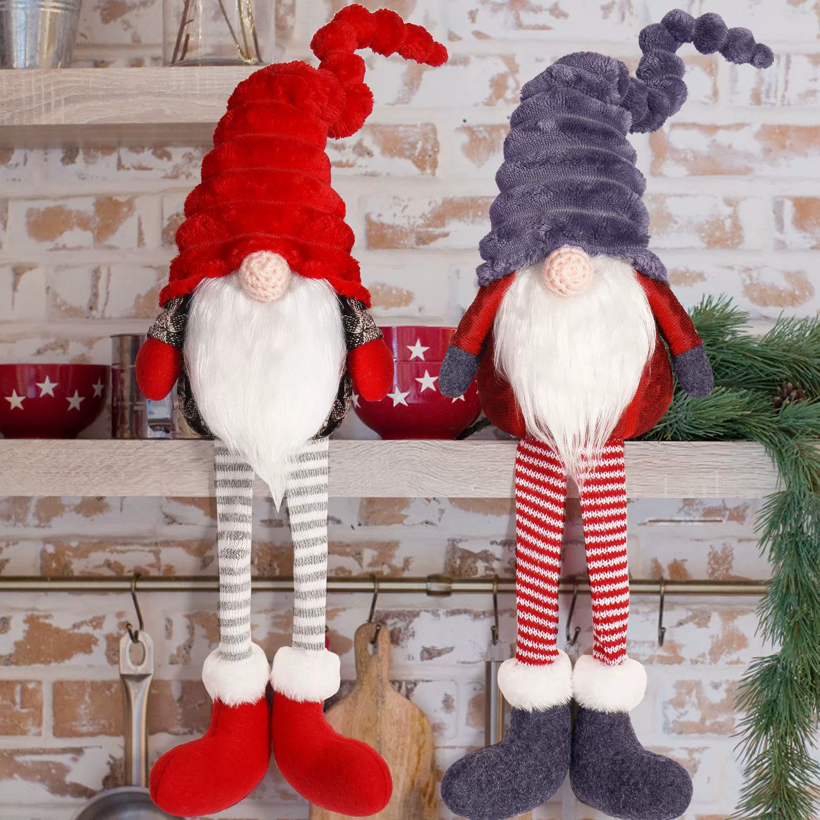 Cross-border Christmas Faceless Doll Legs Doll Ornaments Nordic Forest Long Legs Old People Home Daily Decoration