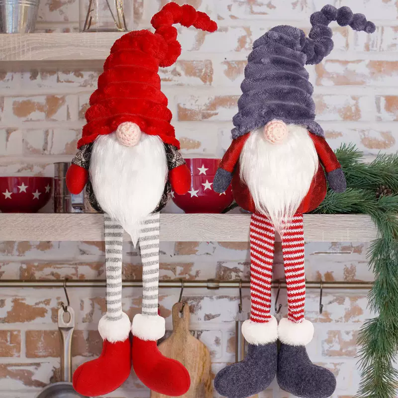 Cross-border Christmas Faceless Doll Legs Doll Ornaments Nordic Forest Long Legs Old People Home Daily Decoration