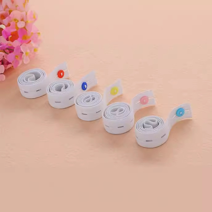 Baby diaper fastener, newborn diaper securing strap, infant diaper tape, nappy band, diaper wrap