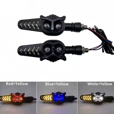 Dönmə işıqları: Lights Motorcycle Cornering Modified Cornering - owl-arrow-red-and-yellow-cardboard-packaging
