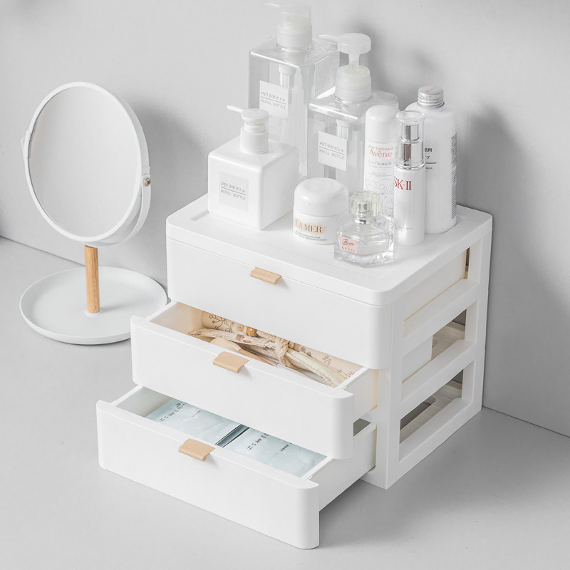 Bedroom simple book desktop drawer storage box student dormitory makeup skin care products stationery mask mask Sundries