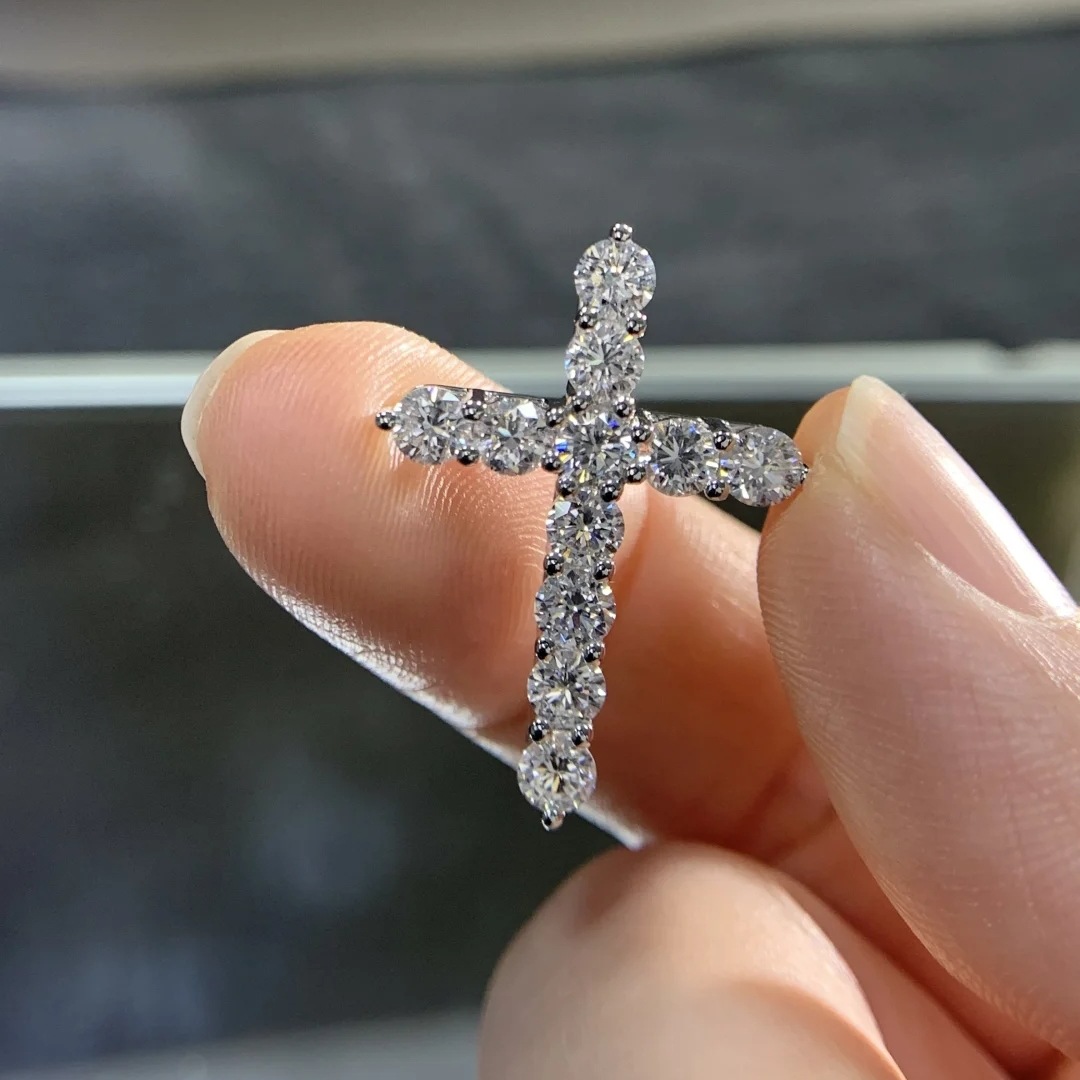 Pt950 백금 개별 펜던트 3.9g 실험실에서 재배한 다이아몬드 1.63캐럿