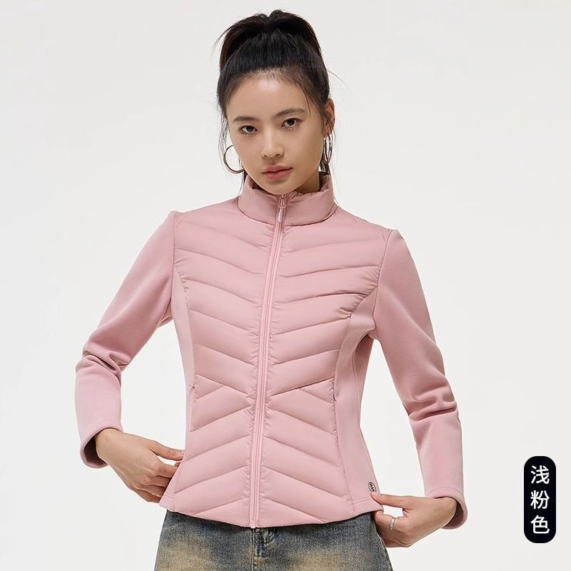 小蛮腰羽绒服女白鸭绒立领轻薄内搭秋冬保暖外套内胆收腰显瘦|undefined