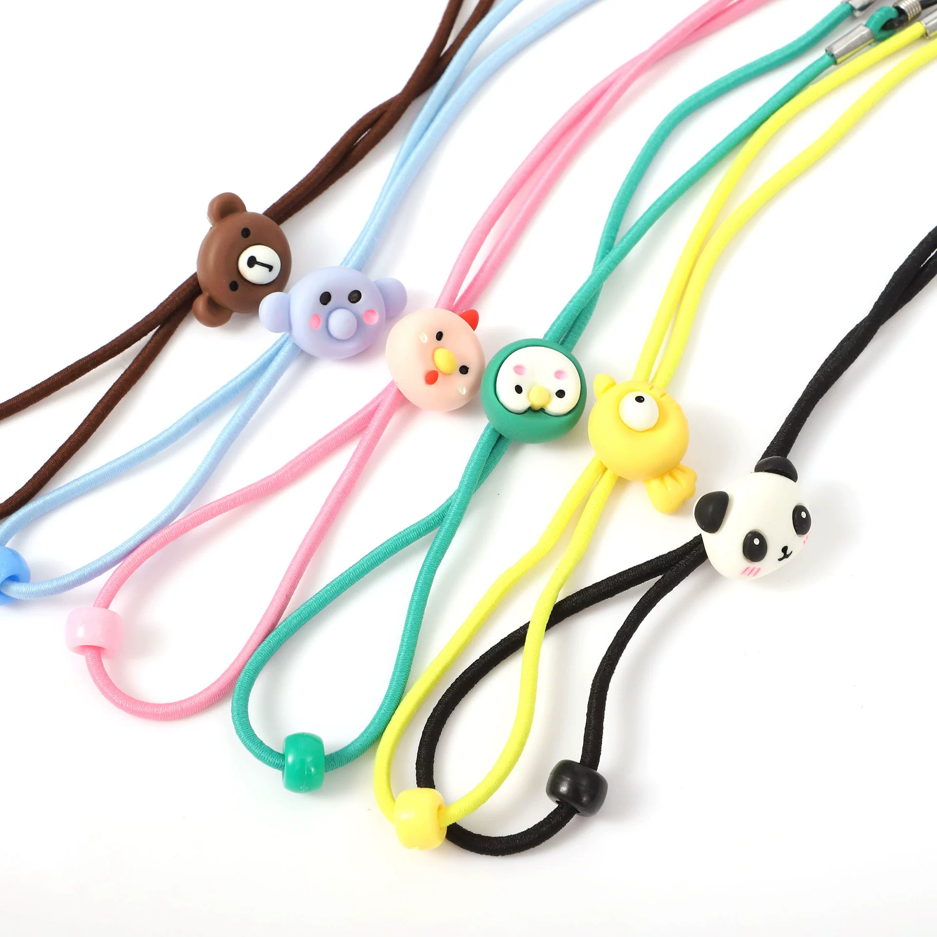 Children's cartoon glasses with animals, non-slip elastic strap