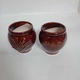 2元捣蒜罐缸 蒜臼 蒜缸陶瓷 日用百货 临沂两元店批发货源