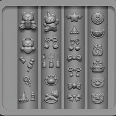 ネイルアート3d立体アクセサリー旅行熊バレエ熊ネイルシリカゲル金型新創意ネイル装飾