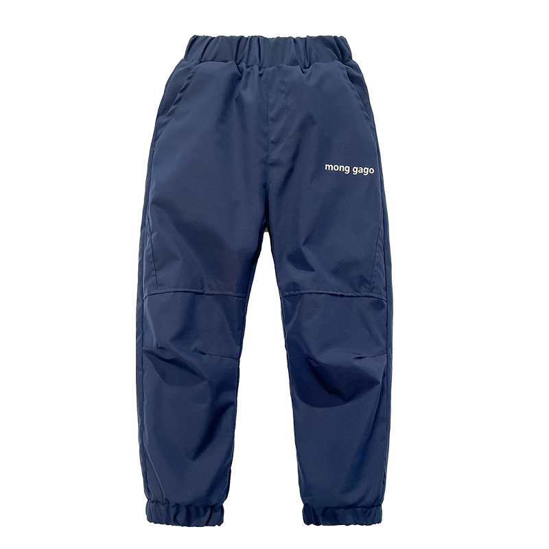 Children's Windproof Pants Boys and Girls Charge Pants Spring Outdoor Middle and Large Children's Baby Students Leg-Bunch Sports Pants Waterproof