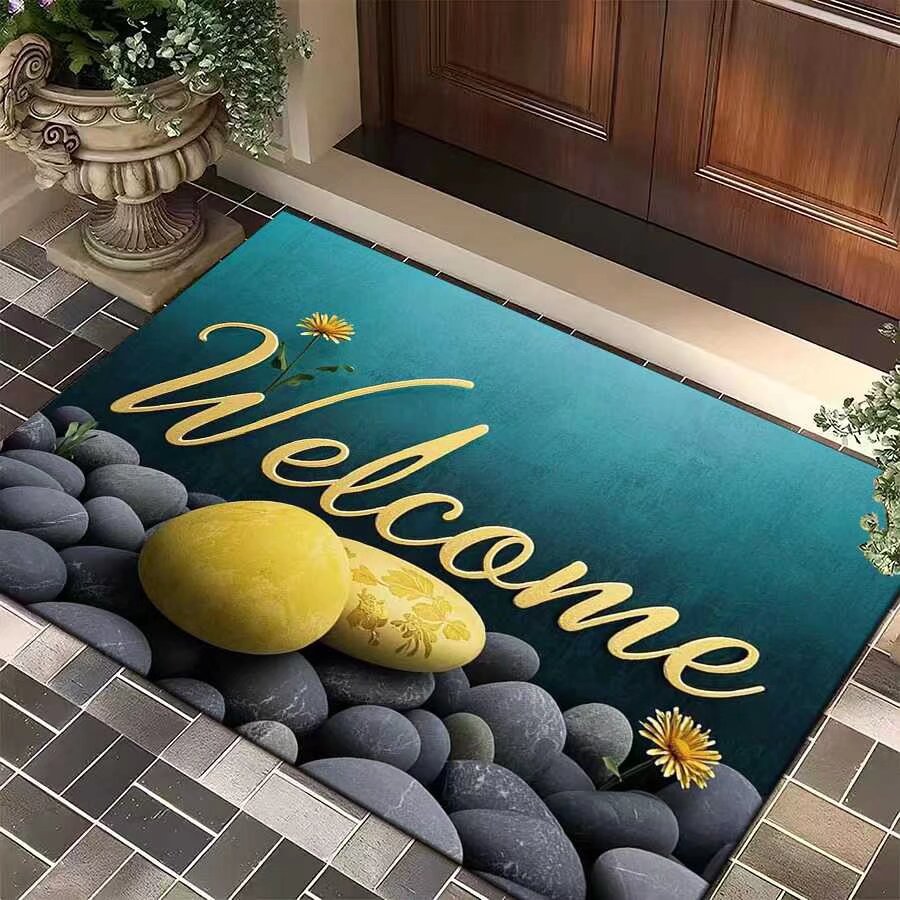 Nordischer Kieselgur Badezimmervorleger Rutschfest Schnelltrocknend_voghion.com