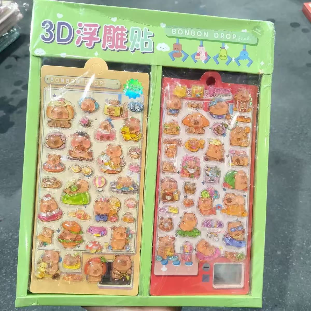 Pegatinas de mascotas lindas de Sanrio, calcomanías de agua de Kuromi de alta calidad que se sacuden y se pegan, pegatinas decorativas pequeñas con patrones para manualidades infantiles.