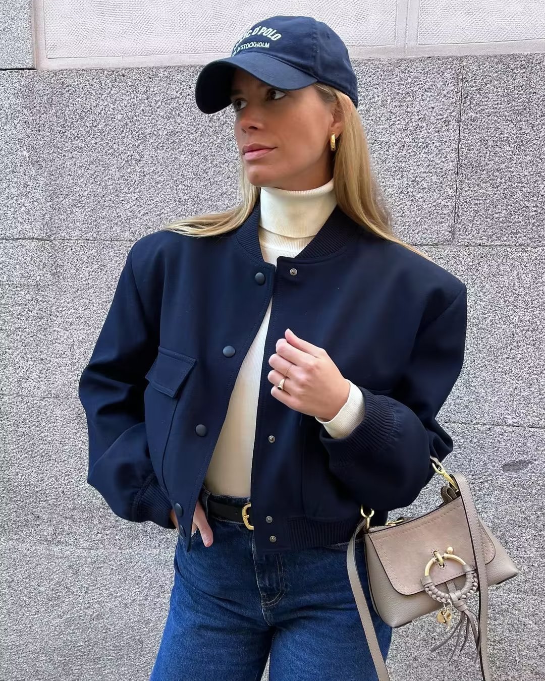 525g Weight Casual Jacket Outerwear Type Long Sleeve Sleeve Length Single Breasted Placket Type Polyester Fabric Type Short Top Length Coat Tops Type Holiday, Daily Occasion Standing Collar Neckline Loose Fit Type Solid Color Pattern Spring, Autumn Season Women's Gender Button Design Streetwear Style Women's Streetwear Solid Color Button Single Breasted Coat Casual Jacket 9