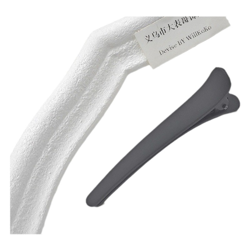 Duckbill Clip Candy-Colored Hair Clip Color Seamless Hair Accessories Painted One-Word Clip Side Clip Frosted Kidsren
