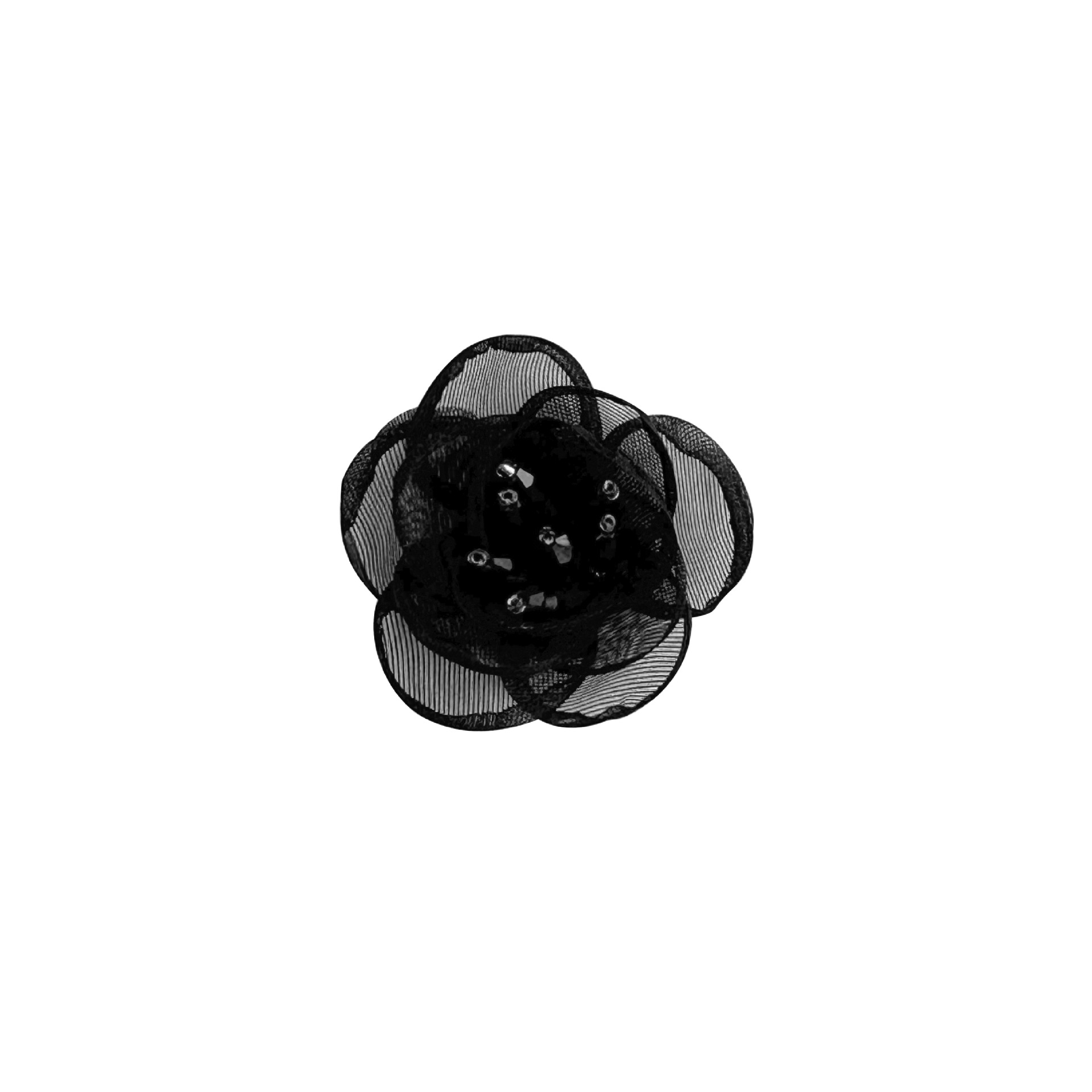 Adornos florales tridimensionales con incrustaciones de diamantes de imitación, decoraciones de moda versátiles multicolor, accesorios para el cabello hechos a mano, accesorios de vestir. image 8